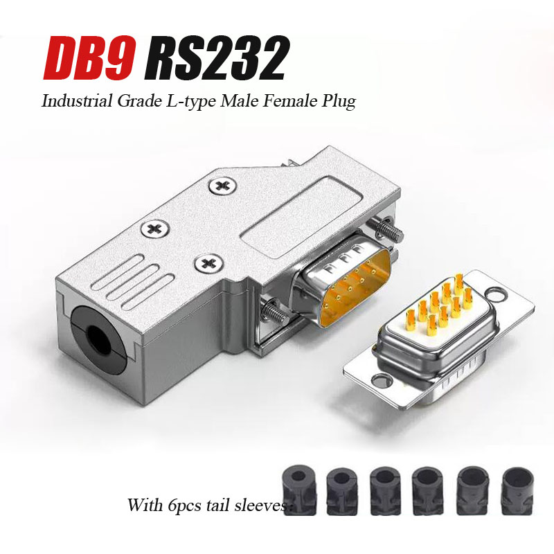 Shelly Plug - Mini DB9 Metal Shell Terminal 90
