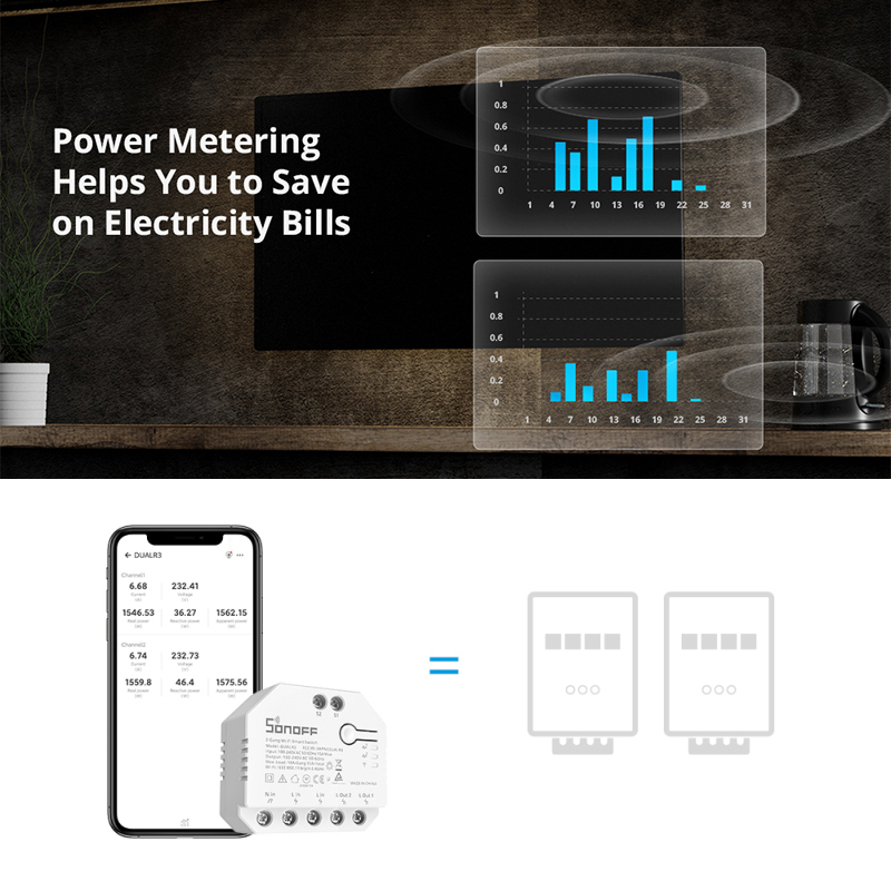 Sonoff - SONOFF DUAL R3 Wifi Smart Relay