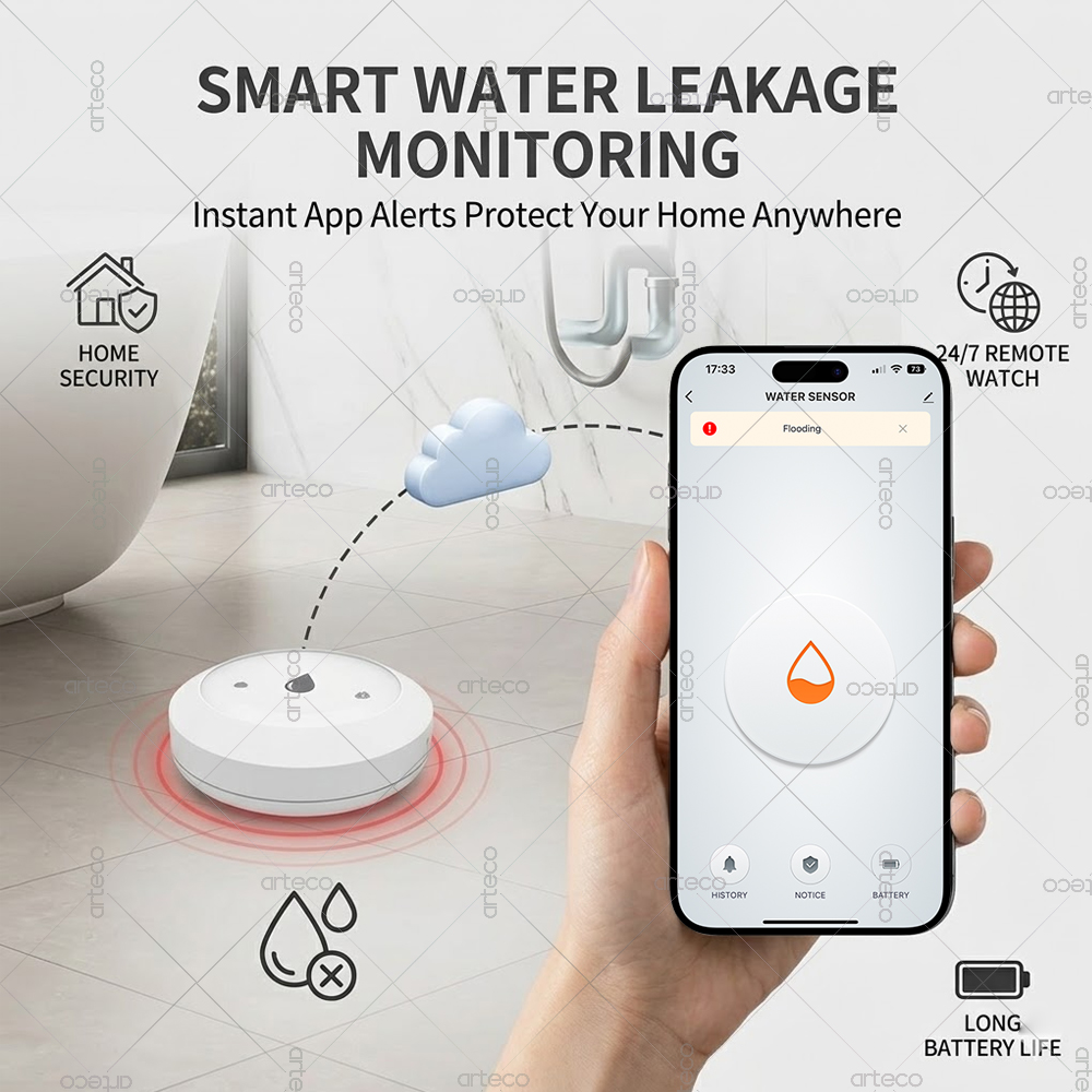 Zigbee Water Sensor Leak Flood - Home Assistant Tuya recension och pris