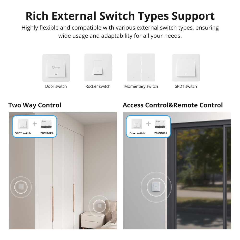 SONOFF ZBMINIR2 Zigbee Smart S - Sonoff Basic recension och pris