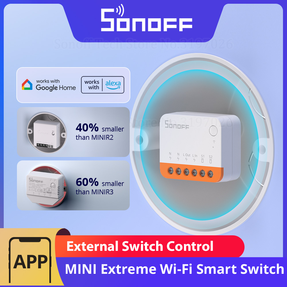SONOFF MINIR4 Extreme Wi-Fi Sm - Sonoff Basic recension och pris