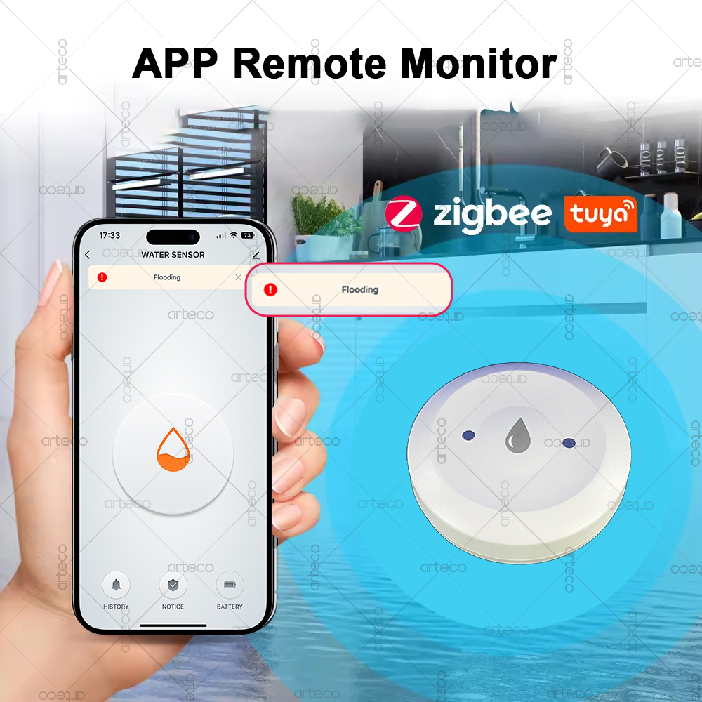 Tuya Smart Zigbee Water Sensor - Home Assistant Tuya recension och pris