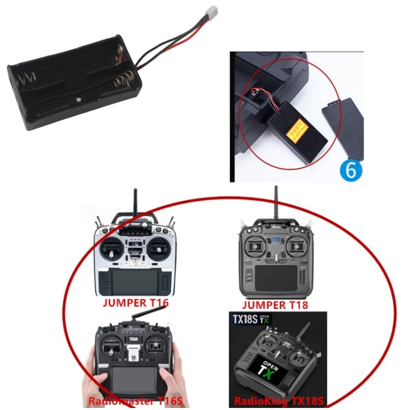 RadioMaster TX16S 2S 18650 Bat - Shelly Plug recension och pris