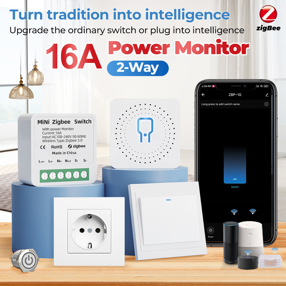 tuya WiFi Zigbee Smart Switch  - Sonoff Basic recension och pris
