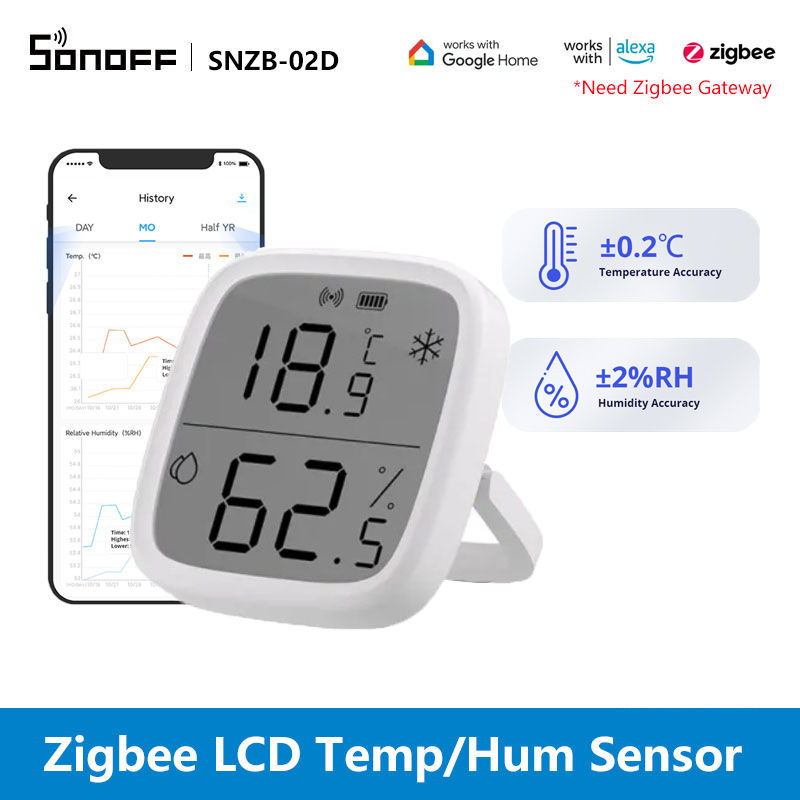Intelligent SNZB-02D Temperatu - Sonoff recension och pris